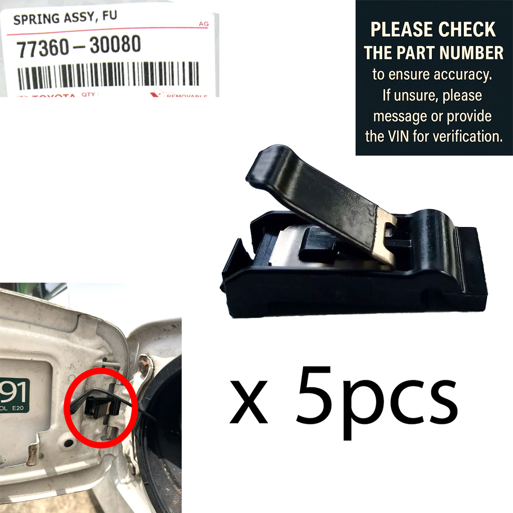 5pcs #7736030080 Fuel tank cap spring Genuine TOYOTA LAND CRUISER ALTIS CAMRY