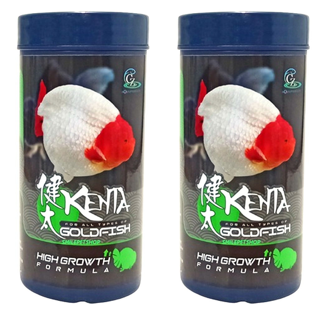 Kenta 金魚の餌 180g – 高成長フォーミュラ タンパク質50% | ライオンヘッドと金魚用沈下性ペレット