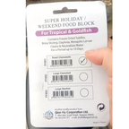 Super Holiday Weekend Fish Food Block Tropical Goldfish for 10 days K