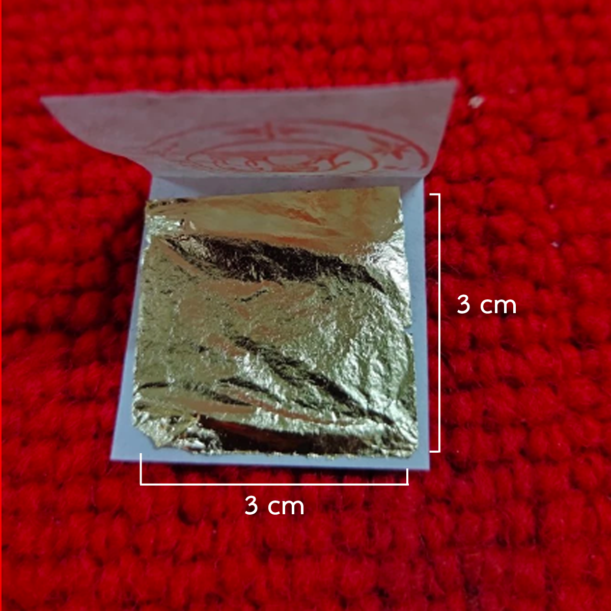 [3x3 cm] BLATTGOLD Spa Food THAI VERGOLDUNGSFOLIE (lebensmittelecht) K
