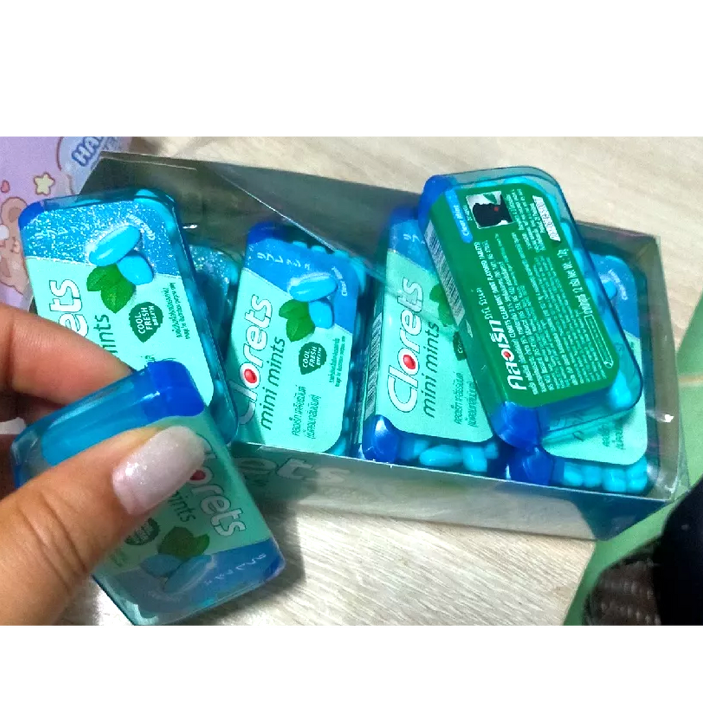 12g Clorets Mini Mints Pfefferminzbonbons klar kühler frischer Atem K