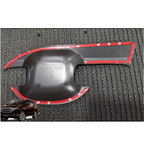 4 pcs ABS Plastic Matte black Handle Bowl Cover Isuzu Mu-x 2021-24 KK