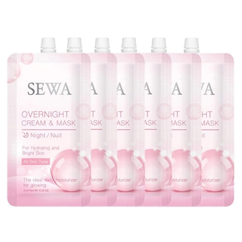 8ml SEWA Overnight Cream Mask Nacht für feuchtigkeitsspendende und strahlende Haut Feuchtigkeitspflege K