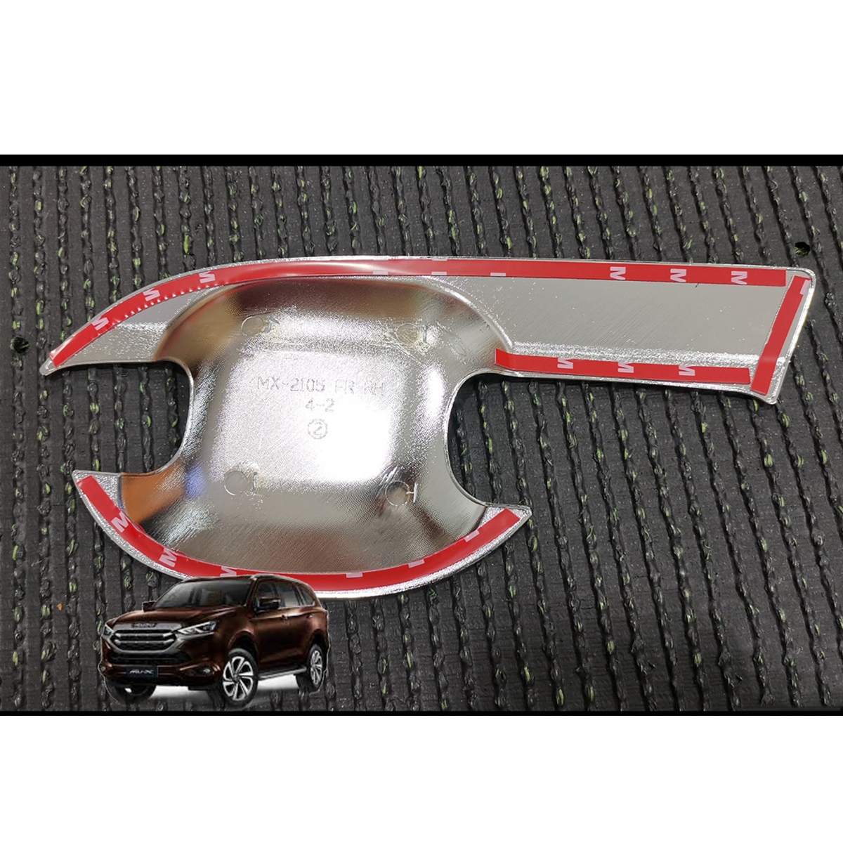 4 pcs Silver ABS Plastic Chrome plated Handle Bowl Cover Isuzu Mu-x 2021-24 K