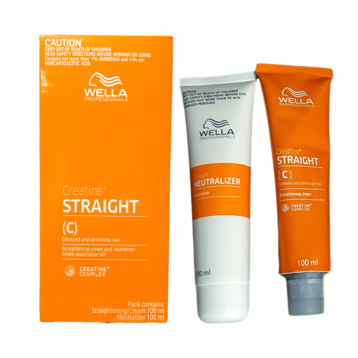 100ml Wella Professional Creatine+ Straight (C) Hair straightening cream K