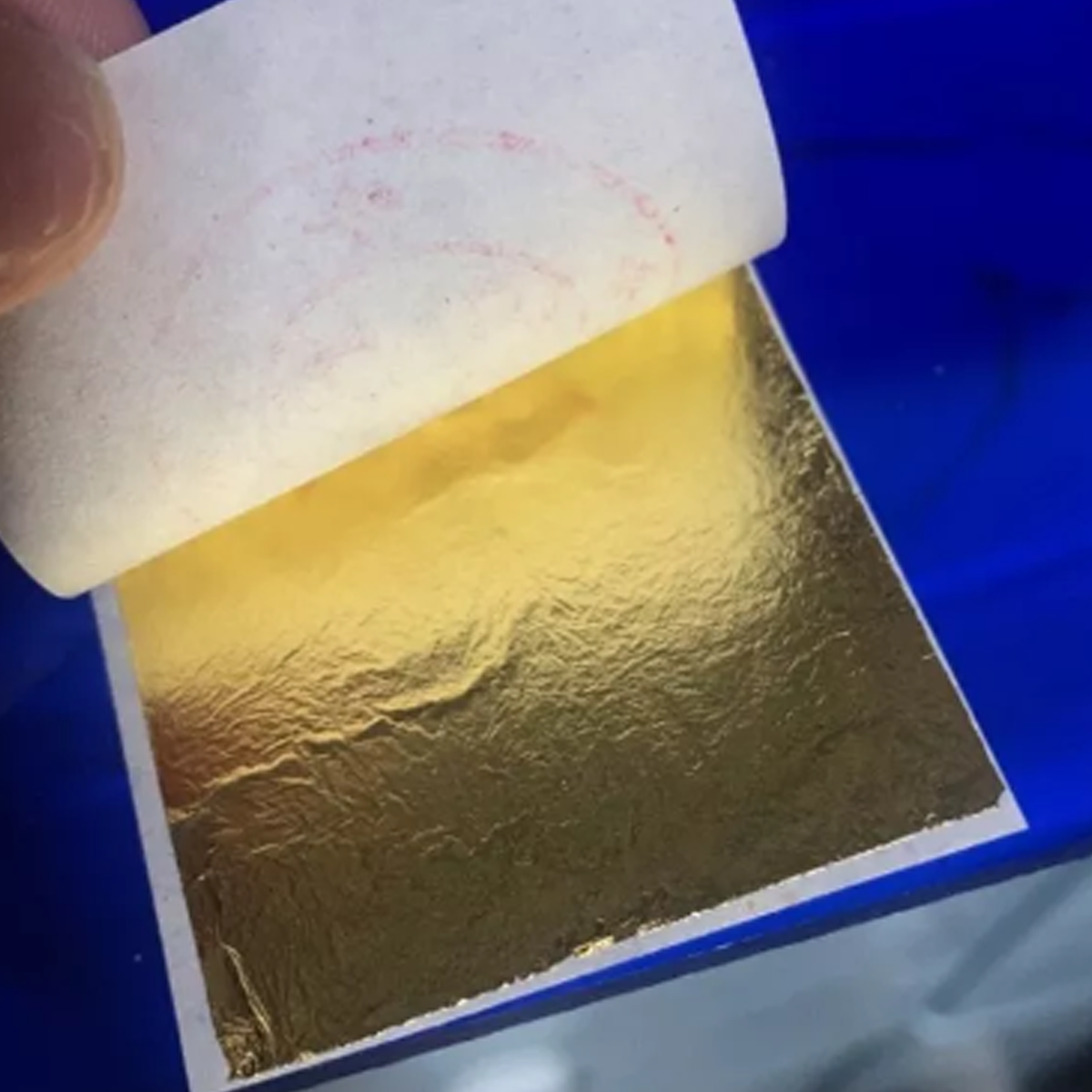 [5x5 cm] GOLD LEAF SHEET Spa Food THAI GILDING FOIL (Food grade) K