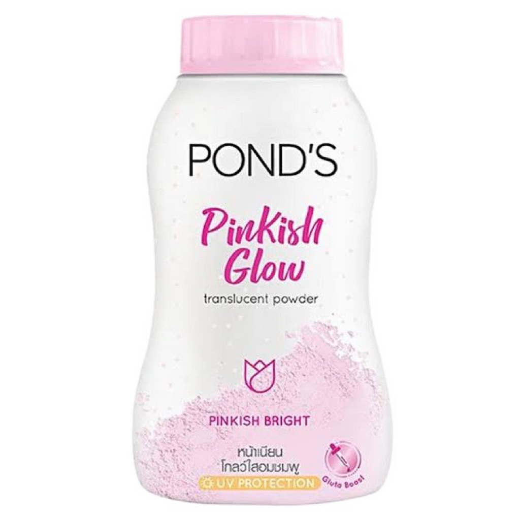 Pond's Pinkish Glow Translucent Face Powder 45g – Gluta & UV Protection SPF