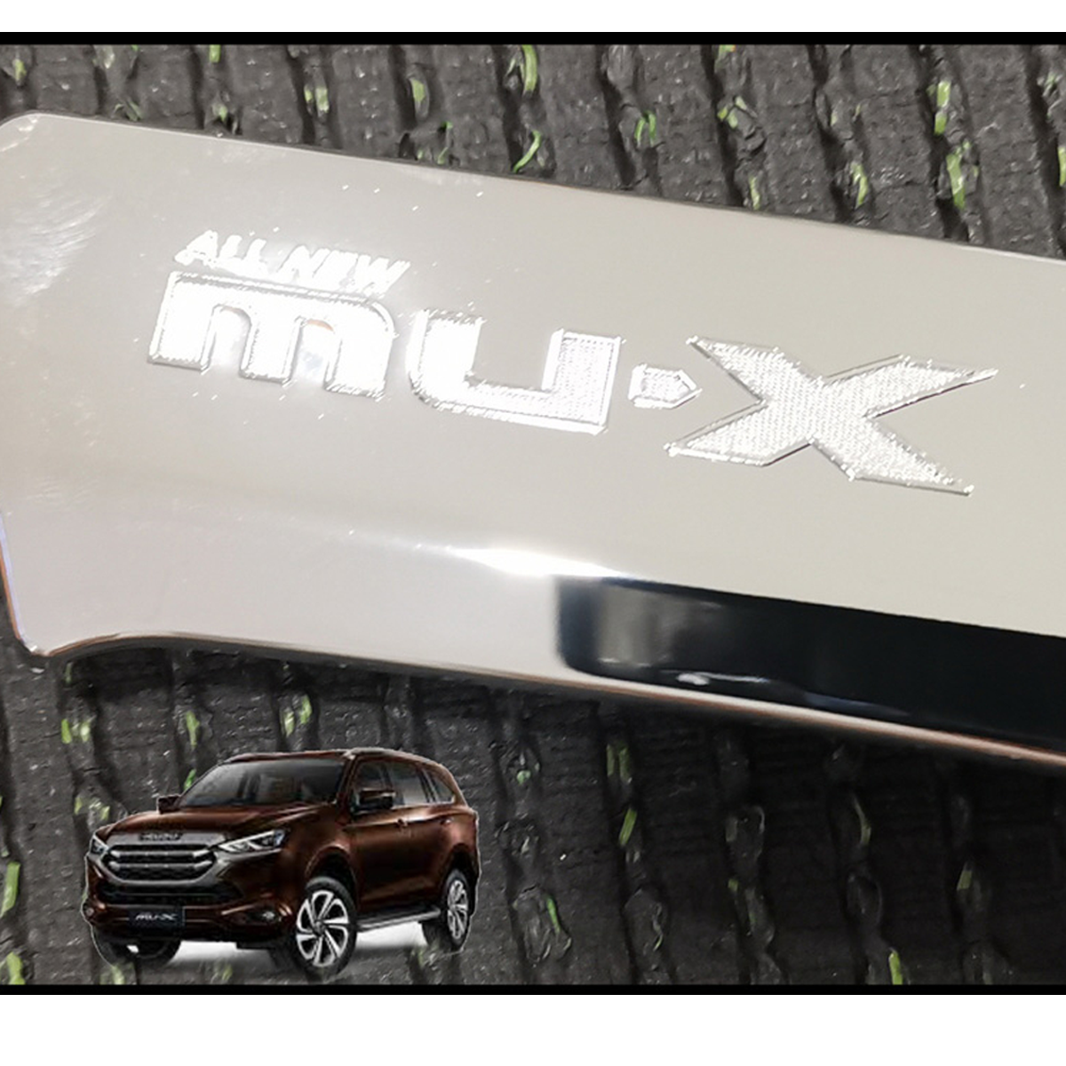 4 pcs Silver ABS Plastic Chrome plated Handle Bowl Cover Isuzu Mu-x 2021-24 K