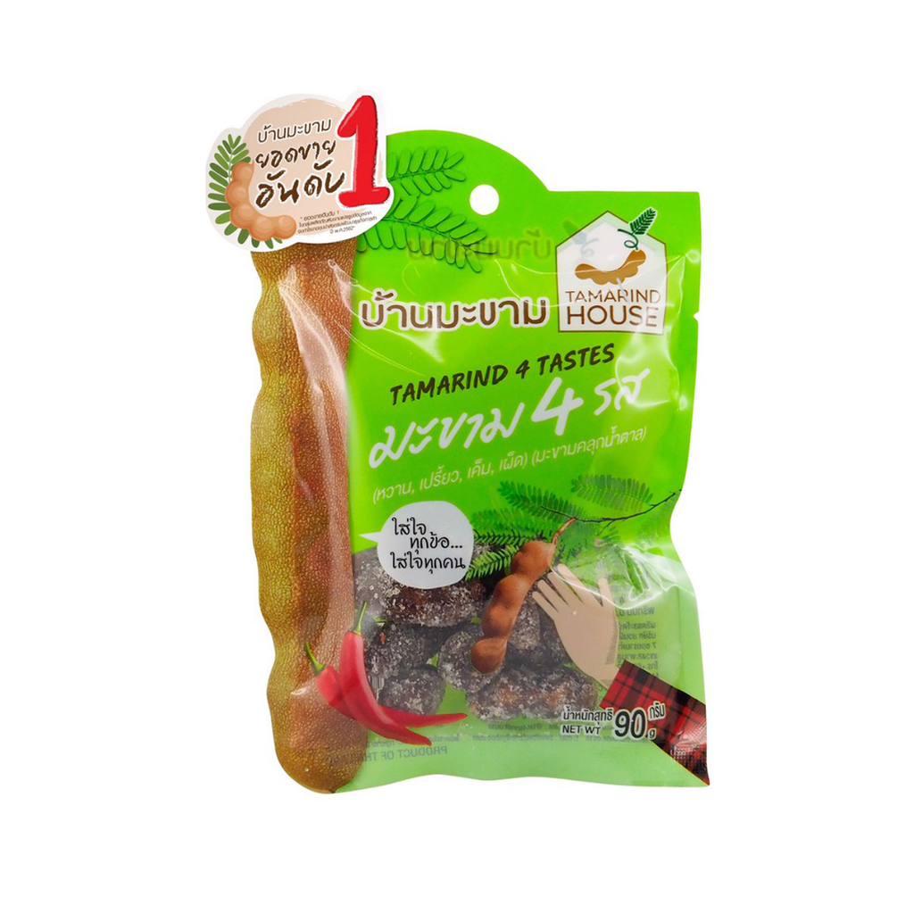 4 Geschmacksrichtungen 75g Tamarinde Süß, Sauer, Salzig, Scharf Snack Trockenfrüchte Natur 100% K
