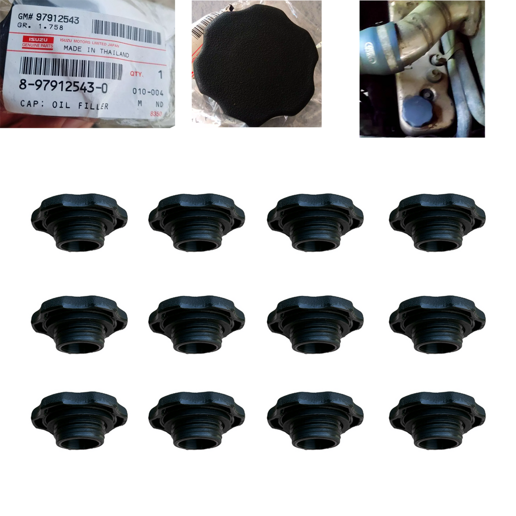 12pcs 8979125430 Genuine Oil Filler Cap Cover Isuzu D-MAX 2003-2006 TFR Dragon K