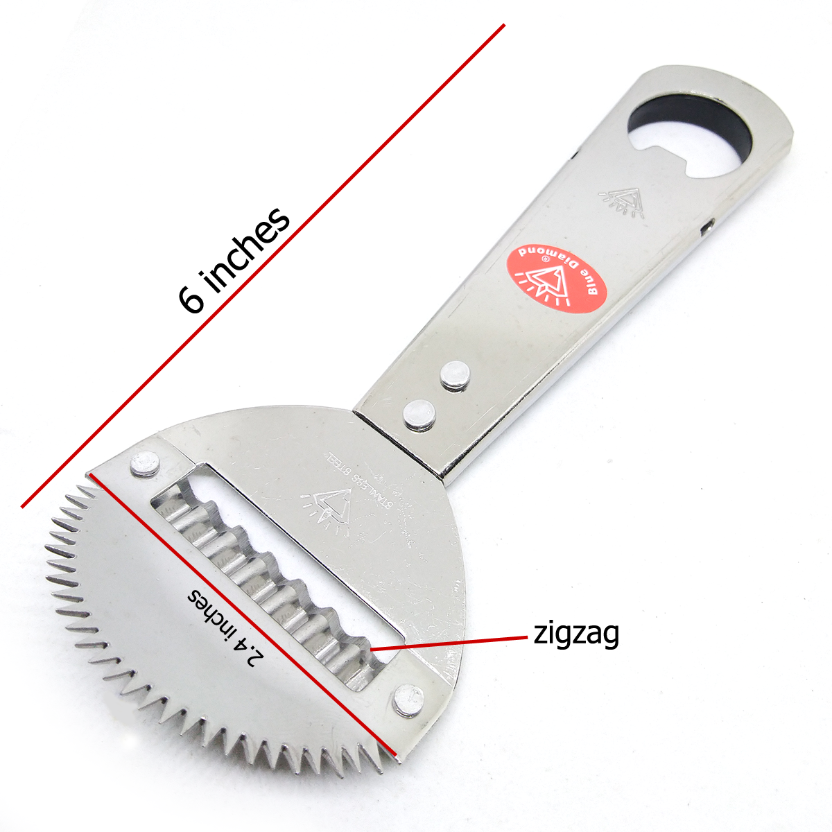 Coconut vegetable Potato Grater Zigzag Shredder fruit for food slicer peeler