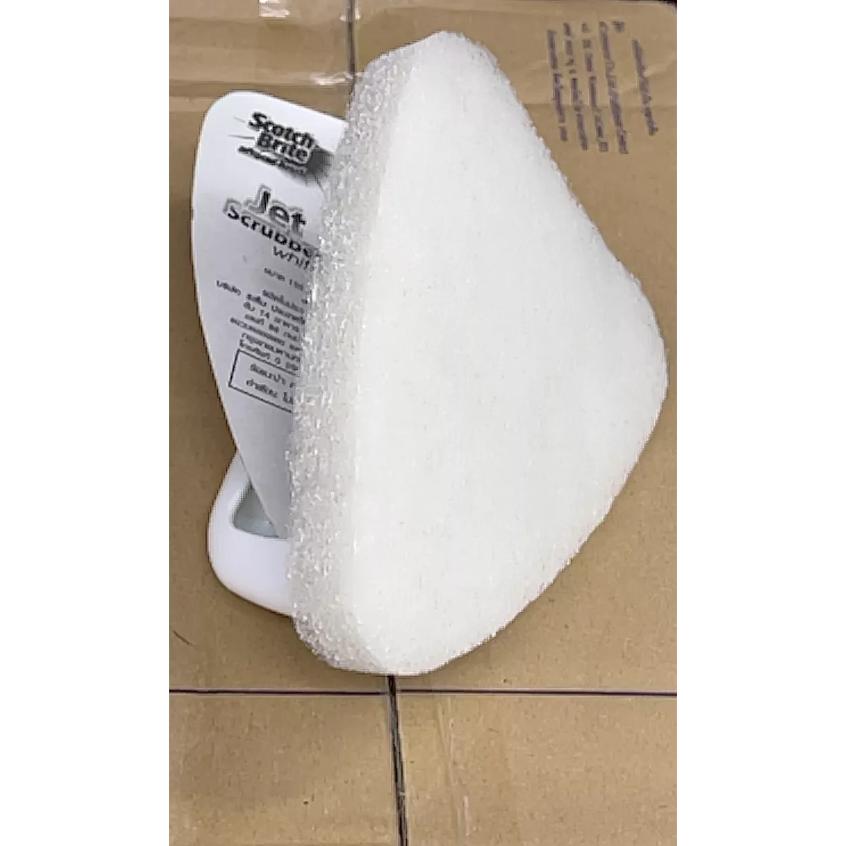 Scrubber triangle White Pad With Handle 3M Scotch-Brite K