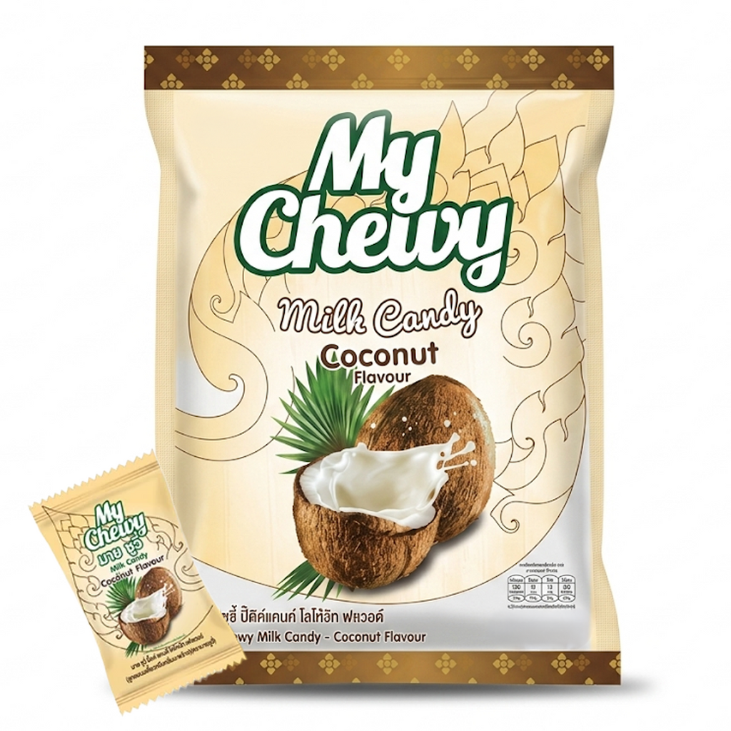 360g Meine Kaubonbons mit Kokosnussgeschmack (ca. 100 St./Packung) K