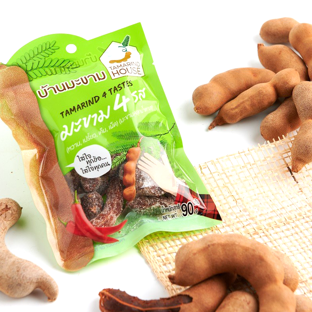 4 Geschmacksrichtungen 75g Tamarinde Süß, Sauer, Salzig, Scharf Snack Trockenfrüchte Natur 100% K