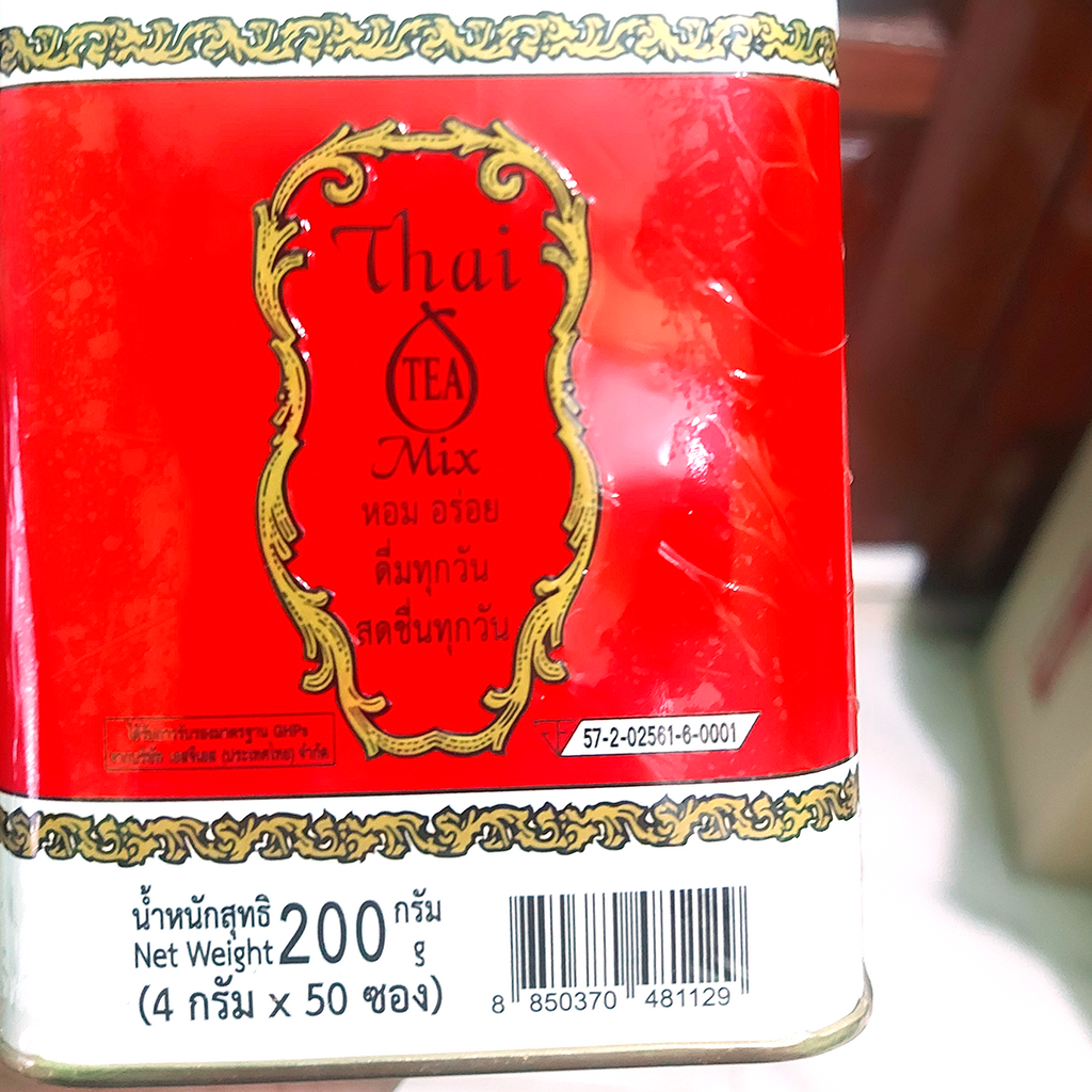 200g(4gx50sachets) Original Red Thai TEA Mix Vanilla flavor drinks ChaTraMue K