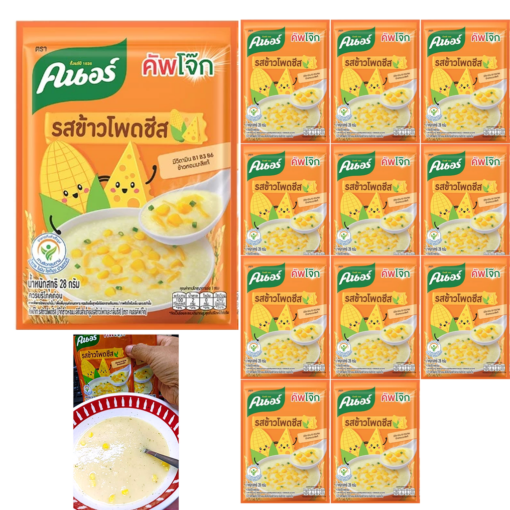 28g Corn cheese Flavor Instant Porridge Congee Thai  Rice Soup Knorr K
