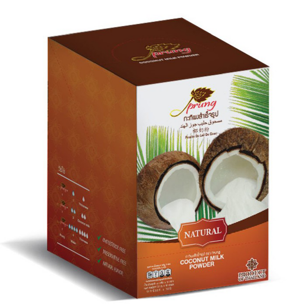 6 Boxes Coconut Milk Powder Thai Asia foods Beverage Ice cream Prung K