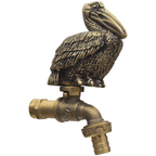 Pelican Brass Faucet Tap No.2 – 1/2" Thread | Vintage Garden Spigot | Made in Thailand