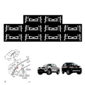 10Pcs Dachclip Schloss Dachleiste Mitsubishi L200 TRITON PAJERO SPORT 2005-14 K