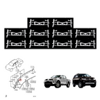 10Pcs Dachclip Schloss Dachleiste Mitsubishi L200 TRITON PAJERO SPORT 2005-14 K