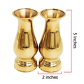 1 pair x Size 5 inches Brass Vase 100% Genuine Brass For putting flowers K