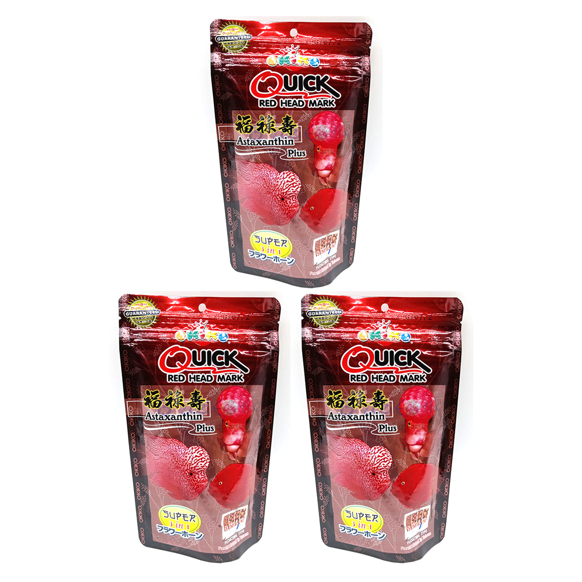 Okiko Flowerhorn Fischfutter 500g – Schnelle Rotkopf-Cichlidenpellets