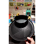 30cm しゃぶしゃぶグリル IHグリル鍋 アルミセラミックコーティング カモメブランド K