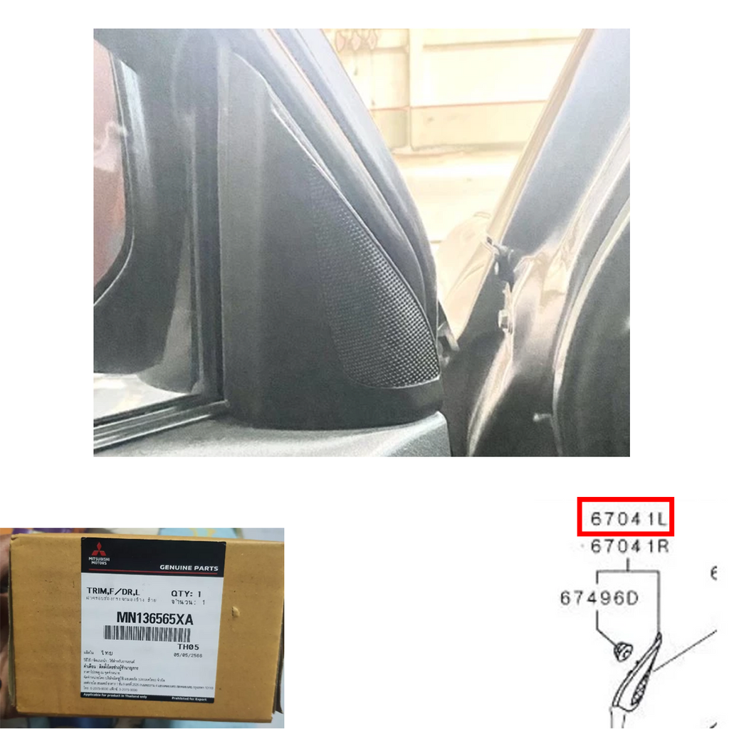 MN136565XA Links Mitsubishi Original ZIERLEISTE Triton Pajero Vordertür K