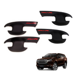 Set 4 pcs Matte Black Handle Bowl Cover For Isuzu Mu-x 2021 2022 2023 K