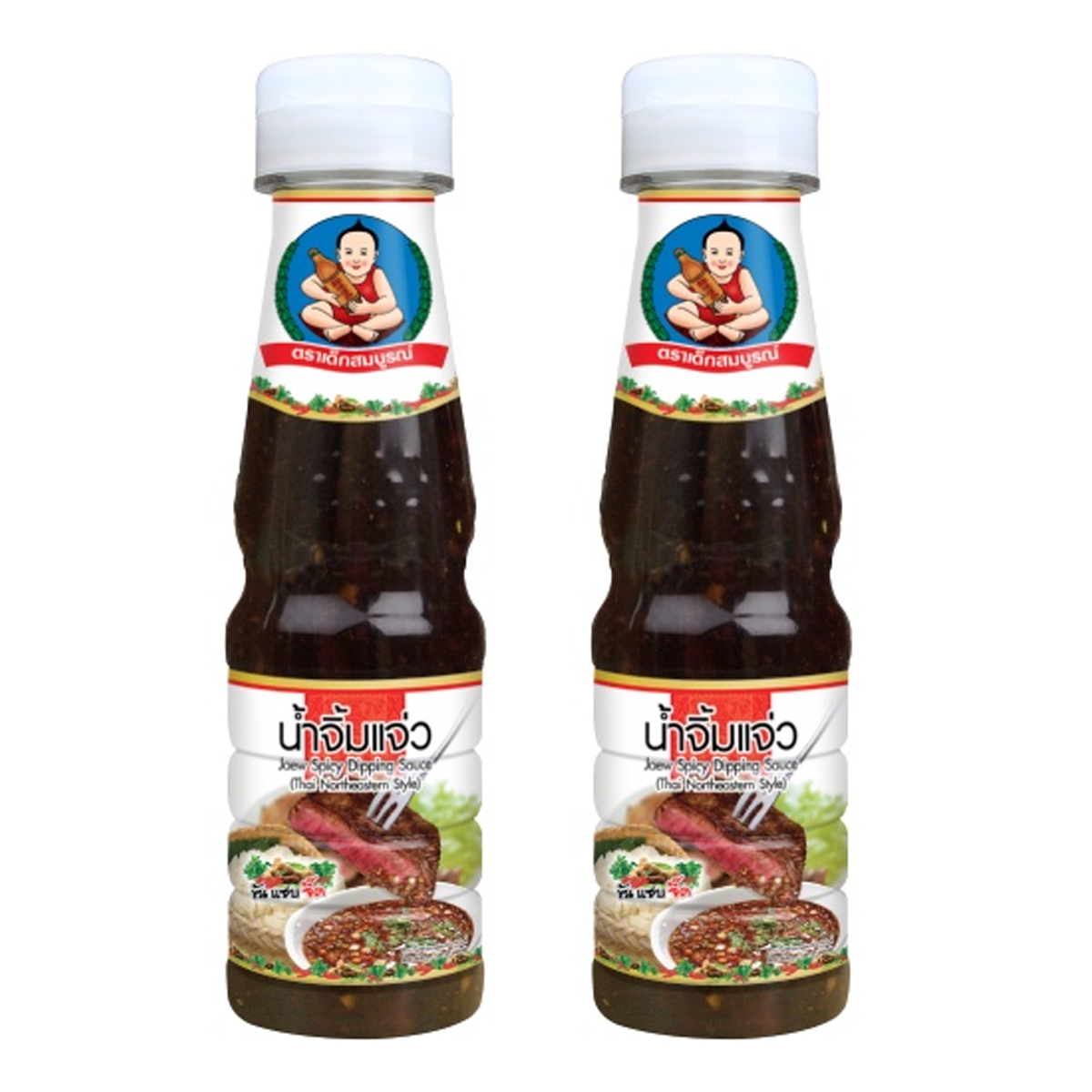 165g Jaew Würzige Dip-Sauce Hallah Nordost-Thai-Stil (PET-Flasche) K