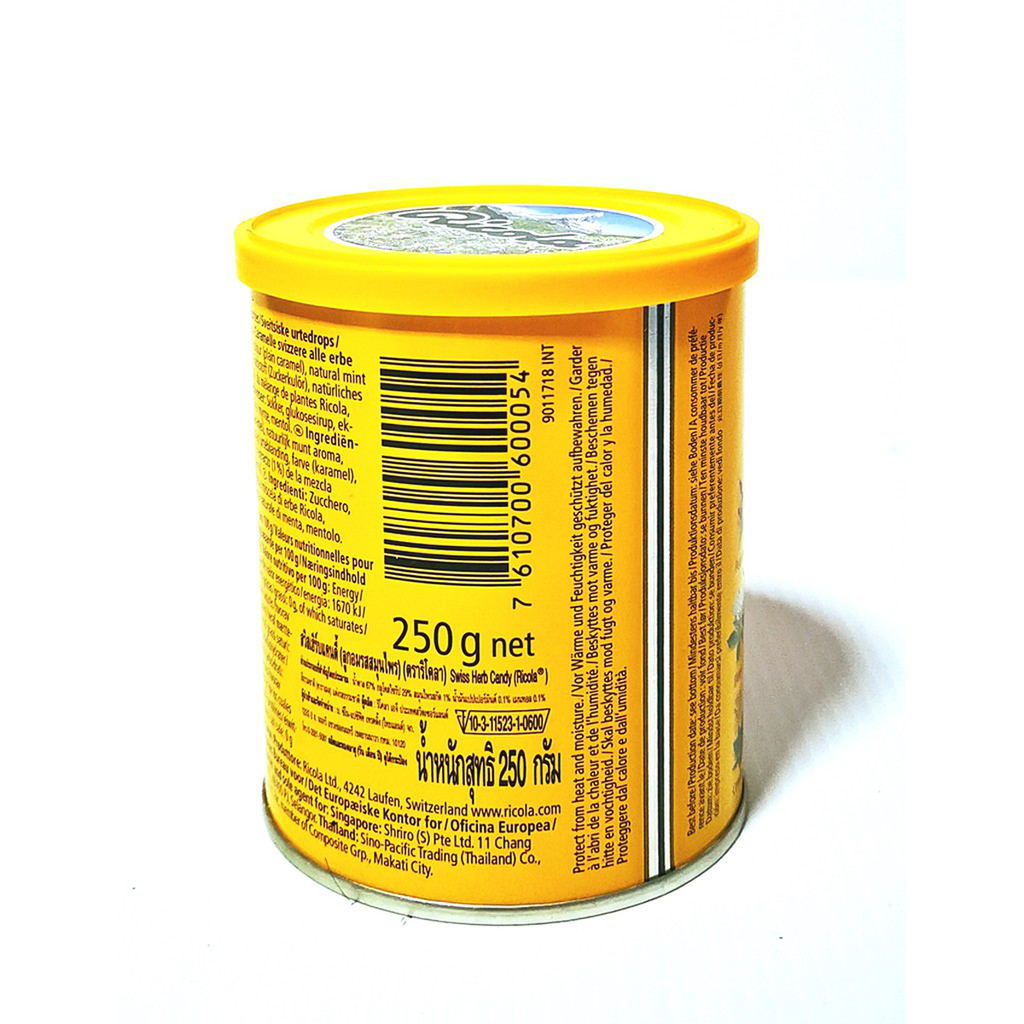 250g Ricola Schweizer Kräuterzucker Erfrischend für Mund und Hals mit 13 Schweizer Kräutern K