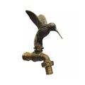 Vintage Hummingbird Brass Faucet Spigot – Decorative Outdoor Garden & Kitchen Tap | Made in Thailand