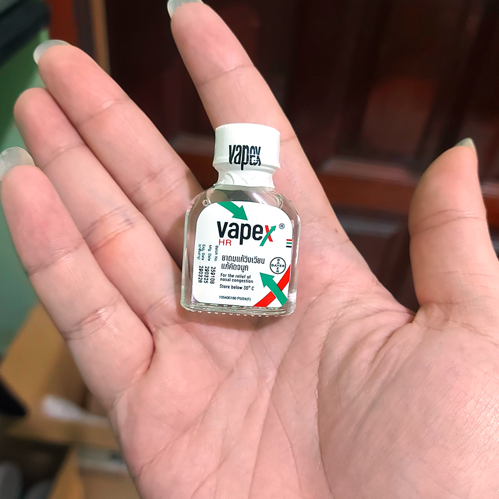 5ml 吸入器 香りオイル メンソール ユーカリ VAPEX HR 鼻づまり緩和 K