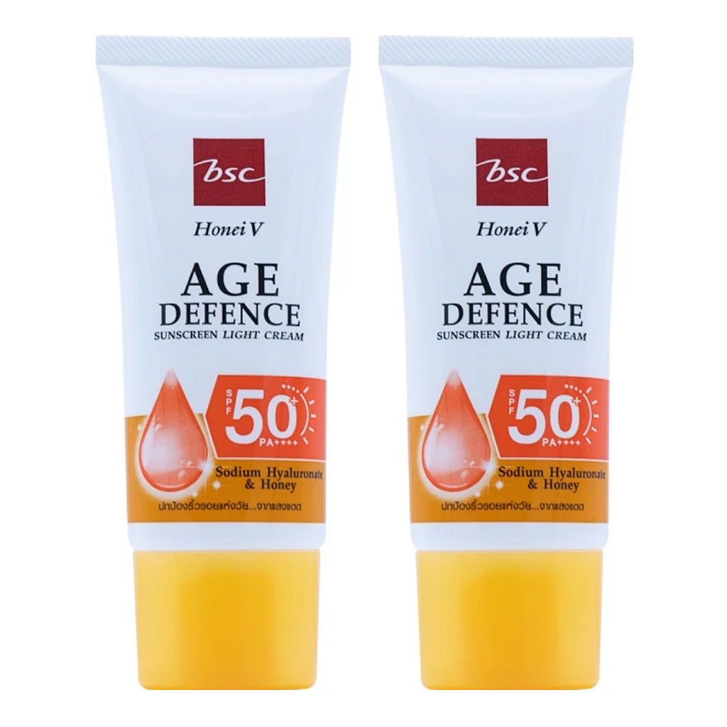 30g ハニー＆ヒアルロン酸 エイジディフェンス サンスクリーンクリーム SPF50+ UVA UVB BSC K