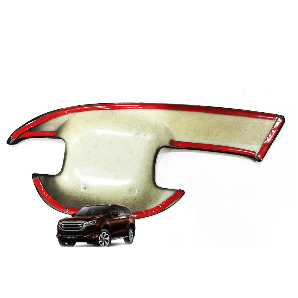 Set 4 pcs Matte Black Handle Bowl Cover For Isuzu Mu-x 2021 2022 2023 K