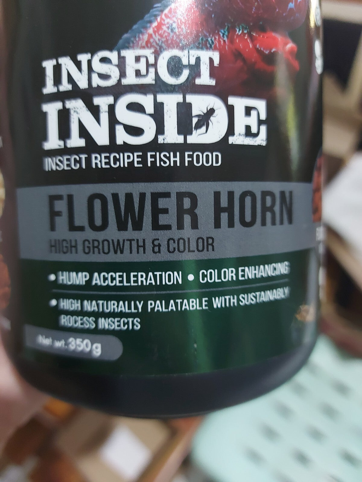 100g Flowerhorn Fish Food Protein Form Insect Growth Color Formula Deep K