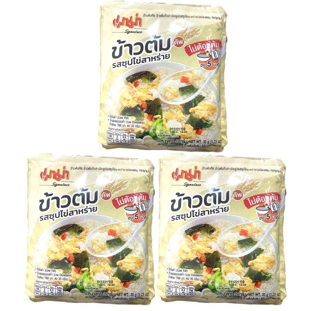 35g jasmine rice Rice Soup instant rice porridge seaweed egg soup flavor Mama K
