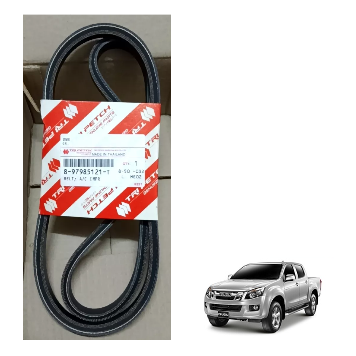 Originaler Keilriemen A/C Kompressor #897985121T Isuzu D-Max 2012-19 4JK1 4JJ1 L=1445 K