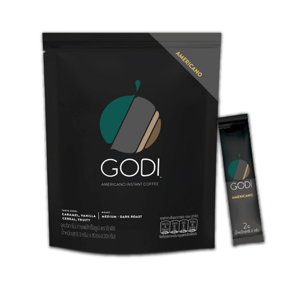 (10 Beutel/Packung) GODI PREMIUM AMERICANO INSTANTKAFFEE ZUCKERFREI K