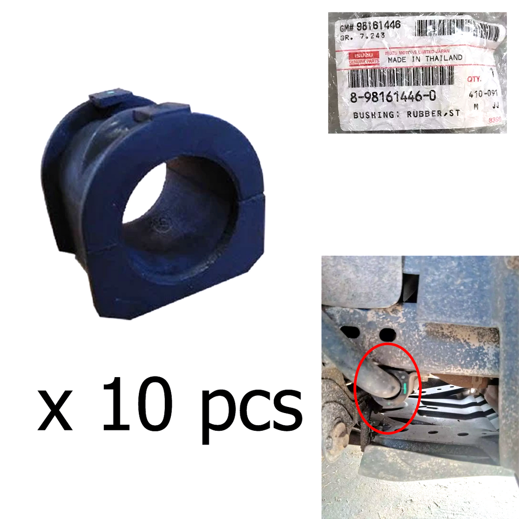 10 pcs ISUZU Bushing Rubber Stab Bar #8981614460 CAB 4X4 D-Max 2012-19 Genuine K