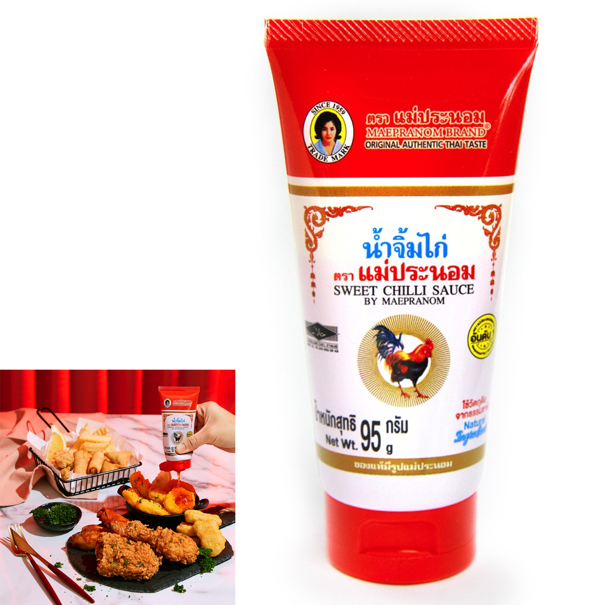 95g Thai Dipping Sauce For Chicken Sweet Chili Sauce Tube Easy to carry K