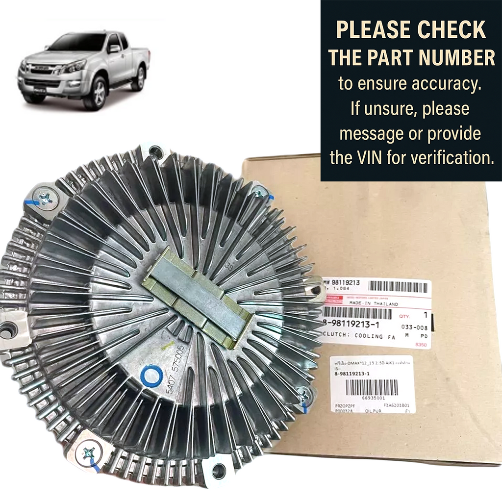8981192131 Clutch Cooling Fan Genuine Isuzu D-Max 2012-19 Mu-x 2014-20 K
