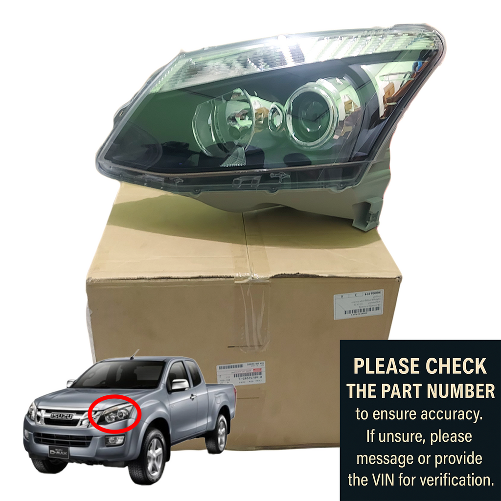 8981253837 (LH) Scheinwerfer Original Isuzu D-Max 2013-2016 K