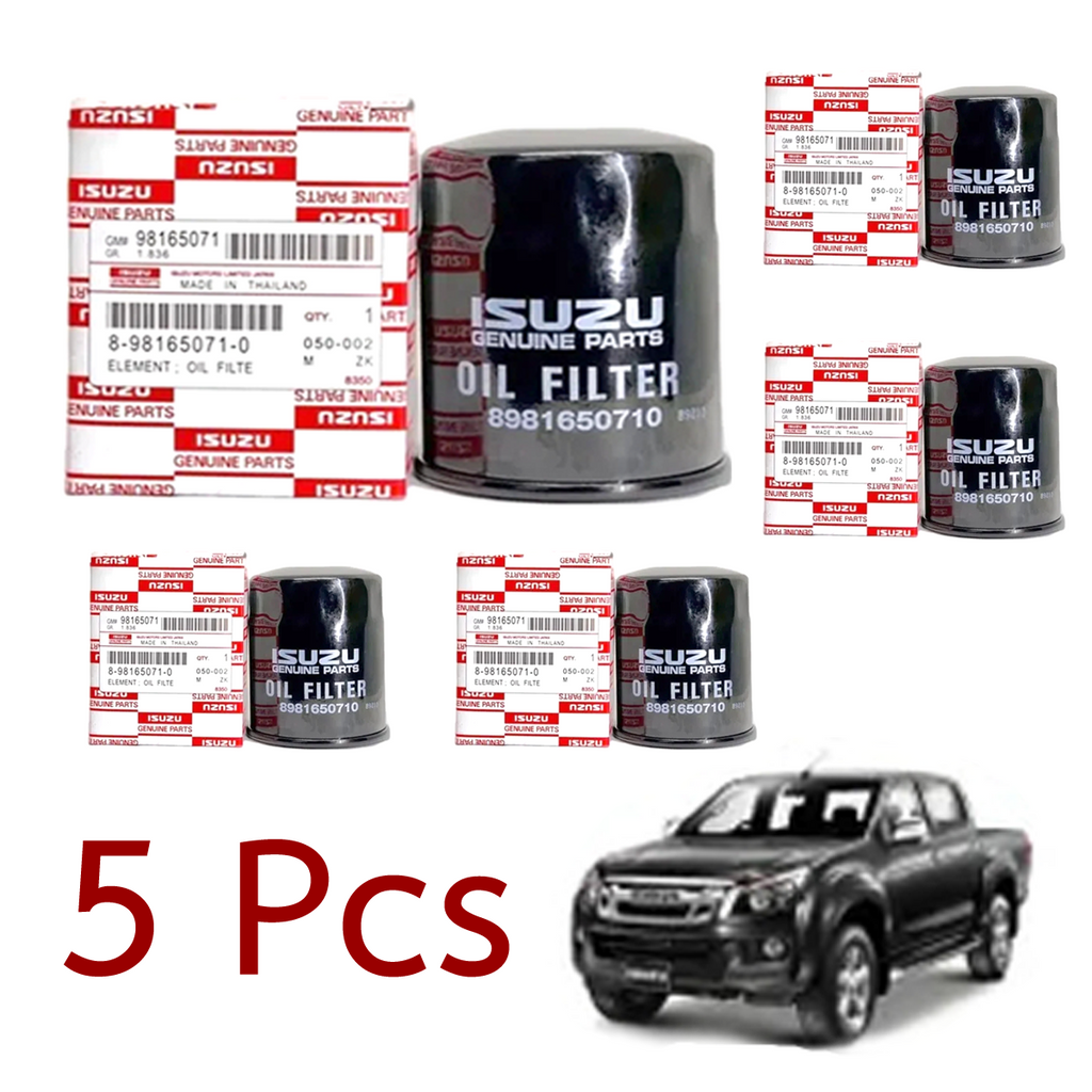 Satz 5 Stk Motorölkraftstofffilter Isuzu D-Max 2012 2018 8-98165071-0 THK