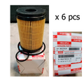 (6pcs) Genuine Oil Fuel Filter Isuzu D-Max Mu-x 1.9 Blue Power 2016-25 K