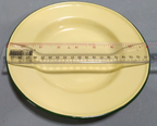 Set 10 pcs Dinnerware Plates Spoons vintage camping round dishes enamelware K