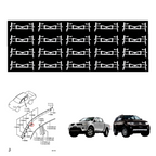 20 Stück Dachclip Dachleiste Mitsubishi L200 TRITON PAJERO SPORT 2005-14 K