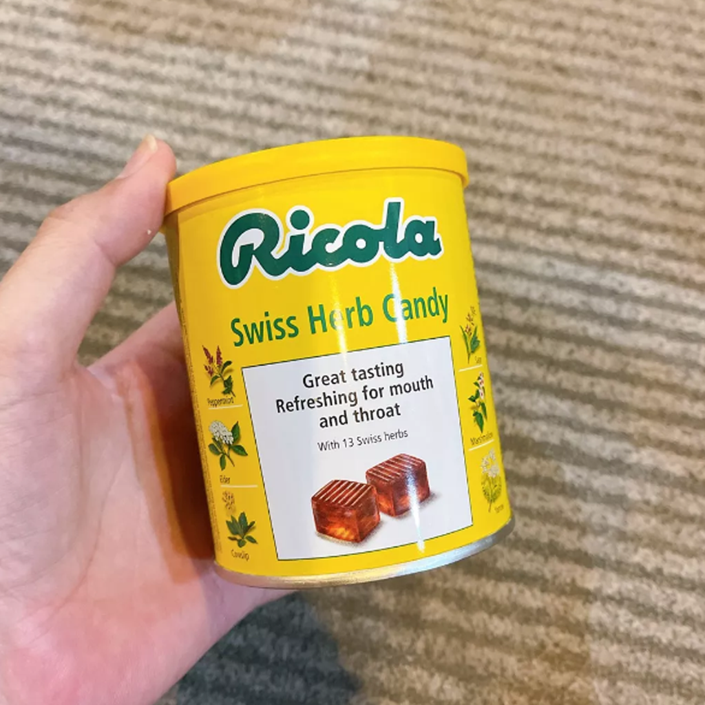 250g Ricola Schweizer Kräuterzucker Erfrischend für Mund und Hals mit 13 Schweizer Kräutern K