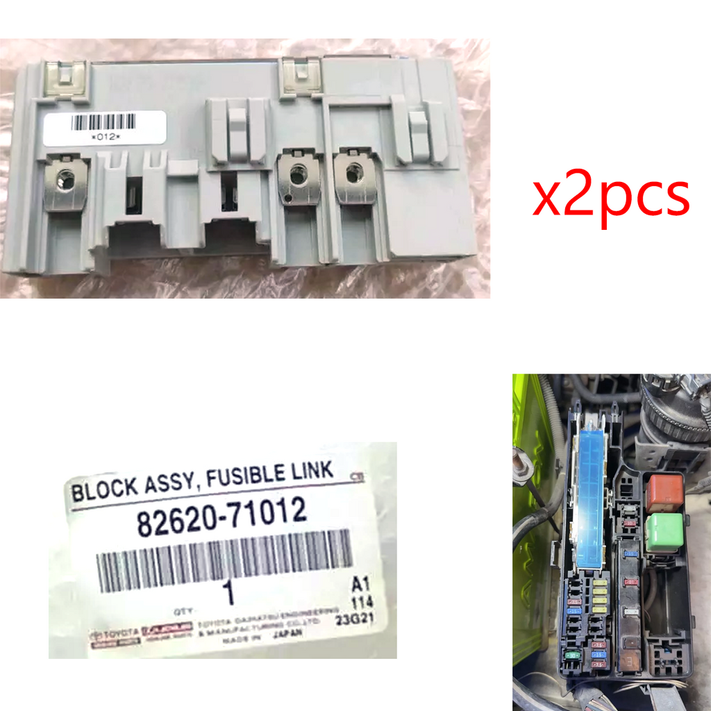 2 Stk. Original BLOCK ASSY SICHERUNGSANSCHLUSS Toyota #8262071012 VIGO Fortuner Hilux K