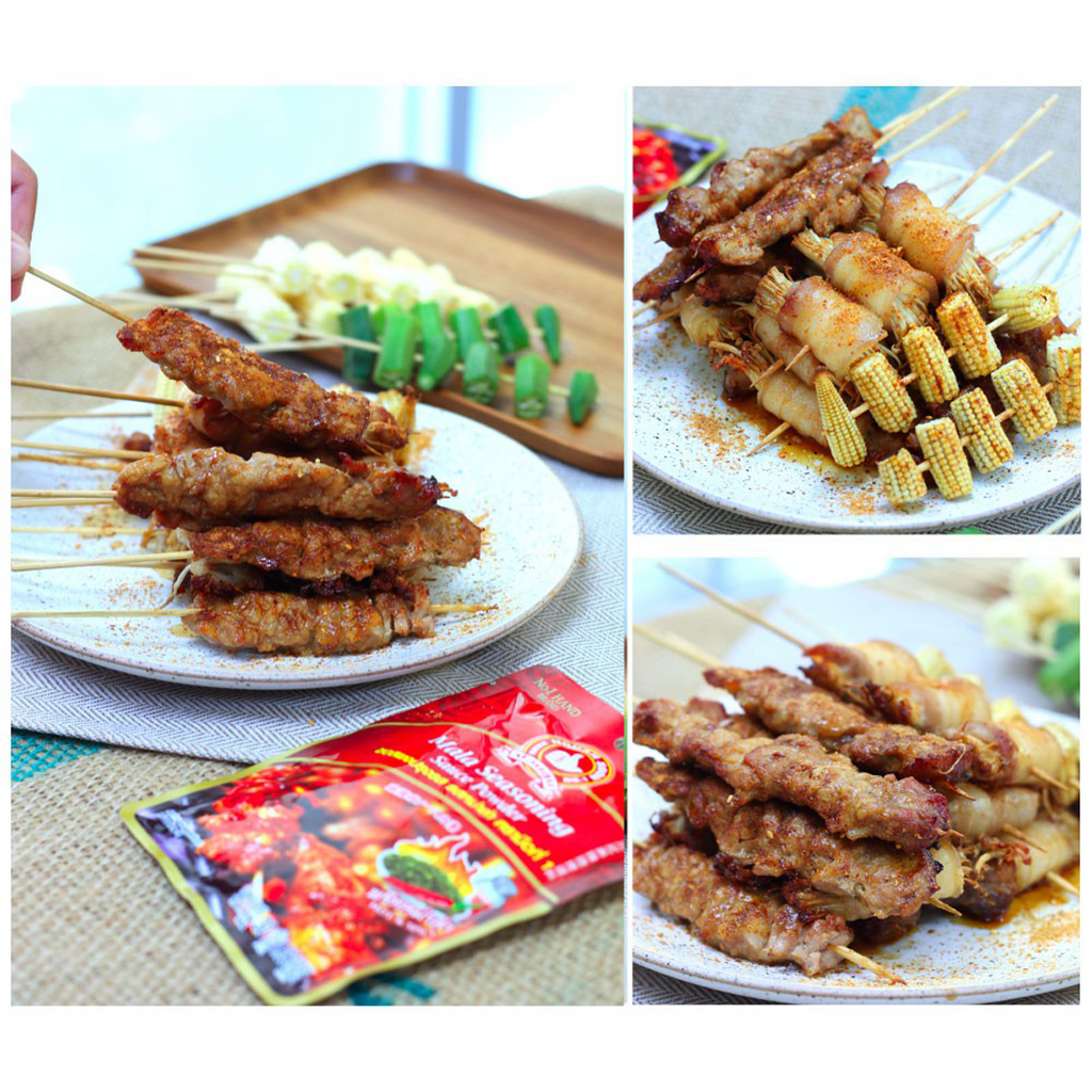 12 pcs x 30 g Mala Seasoning Sauce Powder Hot Spicy Flavor Grill Stir fry K